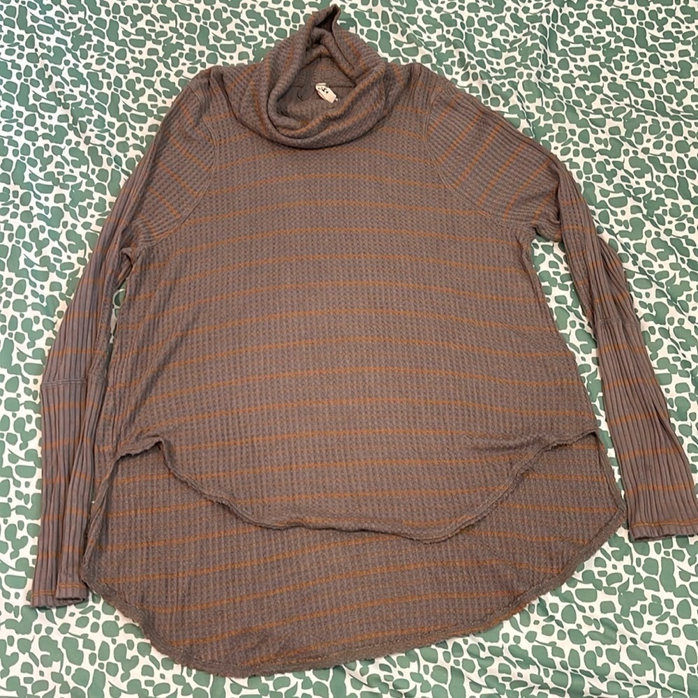 We The Free Free People Long Sleeve Turtle Neck Top